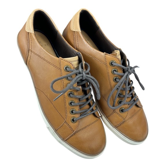 Coach Perkins Mens Leather Sneakers Saddle Brown Size 9.5 - Picture 7 of 16